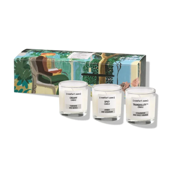 TRANQUILLITY TM CANDLE SET by [ comfort zone ]